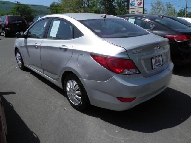 2015 SILVER Hyundai Accent GLS 4-Door 6A (KMHCT4AEXFU) with an 1.6l L4 engine, AT transmission, located at 15520 McMullen Hwy SW, Belair, MD, 21502, (301) 729-3700, 39.581375, -78.846451 - Photo #3