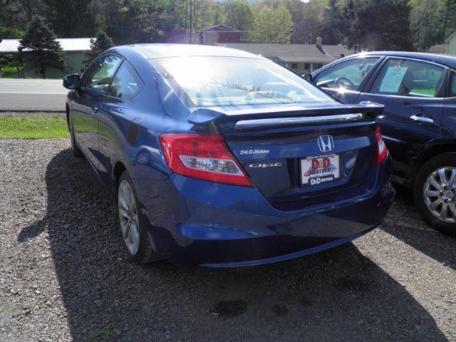 2012 BLUE Honda Civic LX Coupe 5-Speed AT (2HGFG3B54CH) with an 2.3l L4 engine, AT transmission, located at 15520 McMullen Hwy SW, Belair, MD, 21502, (301) 729-3700, 39.581375, -78.846451 - Photo #2