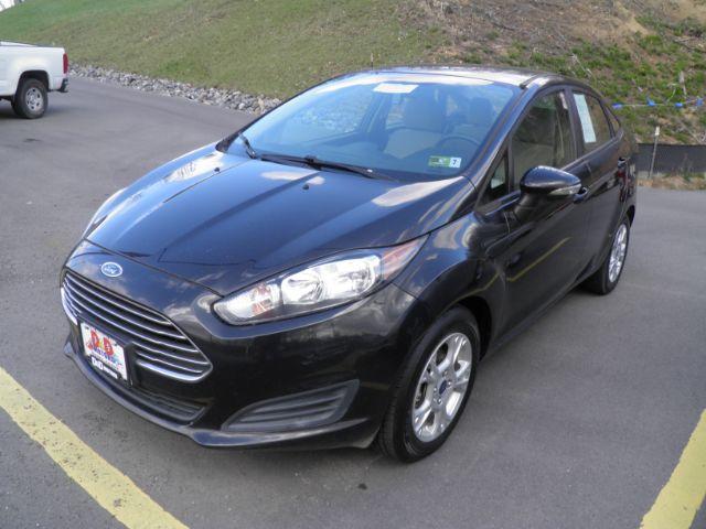 2014 BLACK Ford Fiesta SE Sedan (3FADP4BJ1EM) with an 4 CYL engine, AT transmission, located at 15520 McMullen Hwy SW, Belair, MD, 21502, (301) 729-3700, 39.581375, -78.846451 - Photo#0