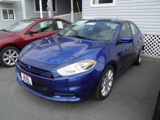 2013 BLUE Dodge Dart SXT (1C3CDFBAXDD) with an 2.4L L4 engine, AT transmission, located at 15520 McMullen Hwy SW, Belair, MD, 21502, (301) 729-3700, 39.581375, -78.846451 - Photo #0