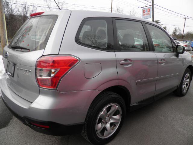 2014 SILVER SUBARU FORESTER 2.5i (JF2SJAAC4EG) with an 2.5 L4 engine, MAN transmission, located at 15520 McMullen Hwy SW, Belair, MD, 21502, (301) 729-3700, 39.581375, -78.846451 - Photo#5