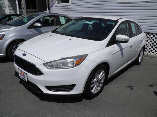 2017 White Ford Focus SE Sedan (1FADP3F25HL) with an 2.4L I4 engine, AT transmission, located at 15520 McMullen Hwy SW, Belair, MD, 21502, (301) 729-3700, 39.581375, -78.846451 - Photo#0