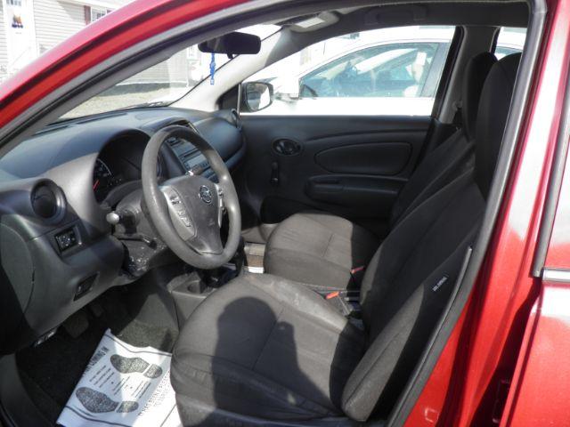 2017 RED Nissan Versa 1.6 S 4A (3N1CN7APXHL) with an 1.6L L4 engine, AT transmission, located at 19521 New George's Creek Rd SW, Barton, MD, 21521, (301) 463-2404, 39.524323, -79.017906 - Photo #1