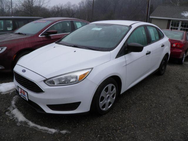 2016 WHITE Ford Focus S Sedan (1FADP3E24GL) with an 2.0L L4 engine, AT transmission, located at 19521 New George's Creek Rd SW, Barton, MD, 21521, (301) 463-2404, 39.524323, -79.017906 - Photo #0