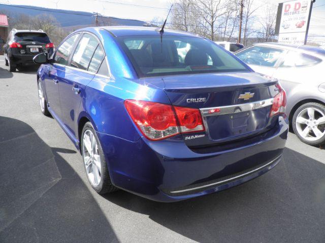 2012 BLUE Chevrolet Cruze LTZ (1G1PH5SC8C7) with an 1.4L L4 DOHC 16V TURBO engine, 6SP AT transmission, located at 15520 McMullen Hwy SW, Belair, MD, 21502, (301) 729-3700, 39.581375, -78.846451 - Photo#4