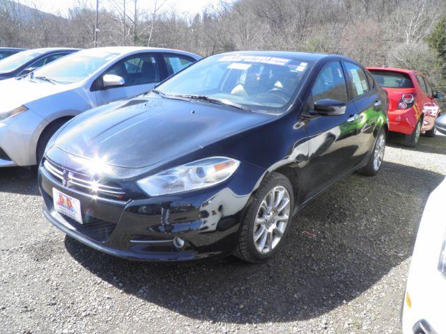 2013 BLACK /Black/Light Frost Leather Interior Dodge Dart Limited (1C3CDFCA2DD) with an 2.0l L4T engine, AT transmission, located at 19521 New George's Creek Rd SW, Barton, MD, 21521, (301) 463-2404, 39.524323, -79.017906 - Photo #0