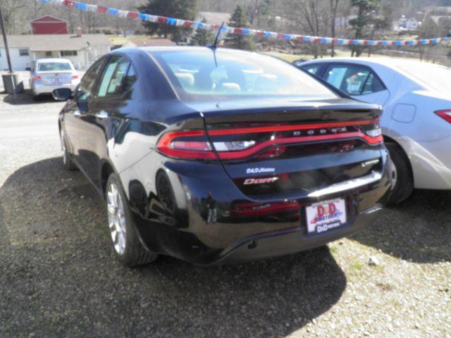 2013 BLACK /Black/Light Frost Leather Interior Dodge Dart Limited (1C3CDFCA2DD) with an 2.0l L4T engine, AT transmission, located at 19521 New George's Creek Rd SW, Barton, MD, 21521, (301) 463-2404, 39.524323, -79.017906 - Photo #5