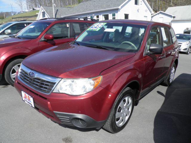2010 RED Subaru Forester 2.5X (JF2SH6AC4AG) with an 2.5 L4 engine, 5SP transmission, located at 15520 McMullen Hwy SW, Belair, MD, 21502, (301) 729-3700, 39.581375, -78.846451 - Photo #0