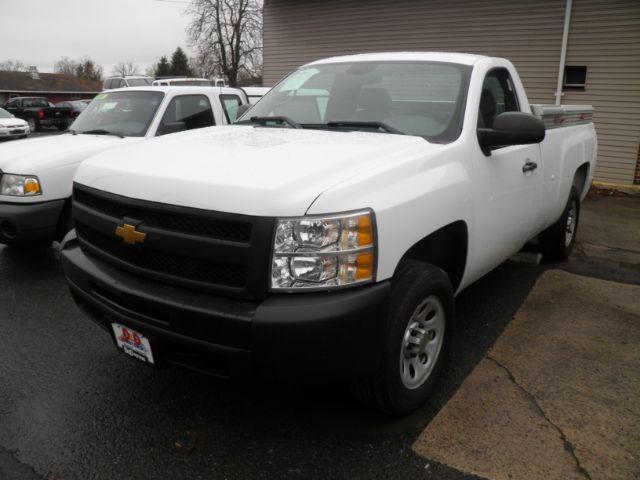 2013 WHITE Chevrolet Silverado 1500 Work Truck 2WD (1GCNCPEX6DZ) with an 4.3L V6 engine, located at 15520 McMullen Hwy SW, Belair, MD, 21502, (301) 729-3700, 39.581375, -78.846451 - Photo #0