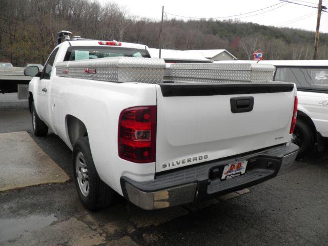 2013 WHITE Chevrolet Silverado 1500 Work Truck 2WD (1GCNCPEX6DZ) with an 4.3L V6 engine, located at 15520 McMullen Hwy SW, Belair, MD, 21502, (301) 729-3700, 39.581375, -78.846451 - Photo #3