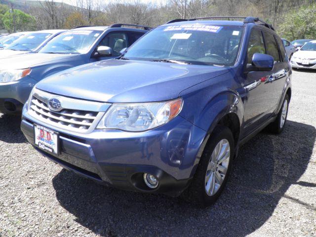 2011 BLUE Subaru Forester 2.5X Limited (JF2SHAEC0BH) with an 2.5 L4 engine, AT transmission, located at 19521 New George's Creek Rd SW, Barton, MD, 21521, (301) 463-2404, 39.524323, -79.017906 - Photo #0