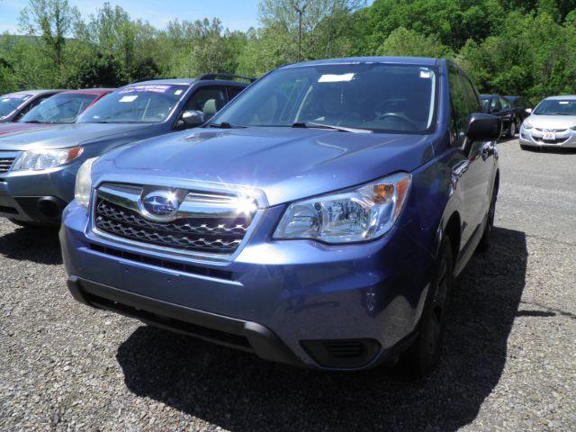 2015 BLUE Subaru Forester 2.5i (JF2SJAAC6FG) with an 2.5 L4 engine, 6SP transmission, located at 19521 New George's Creek Rd SW, Barton, MD, 21521, (301) 463-2404, 39.524323, -79.017906 - Photo #0