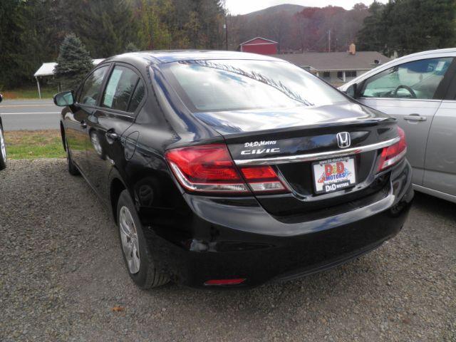 2015 BLACK Honda Civic LX Sedan CVT (2HGFB2F59FH) with an 1.8L L4 engine, CVT transmission, located at 19521 New George's Creek Rd SW, Barton, MD, 21521, (301) 463-2404, 39.524323, -79.017906 - Photo#4