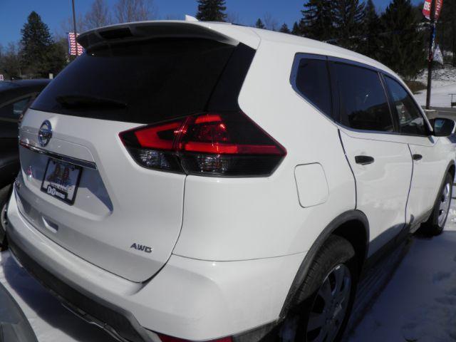 2018 WHITE Nissan Rogue S AWD (KNMAT2MV9JP) with an 2.5L L4 engine, CVT transmission, located at 19521 New George's Creek Rd SW, Barton, MD, 21521, (301) 463-2404, 39.524323, -79.017906 - Photo#3