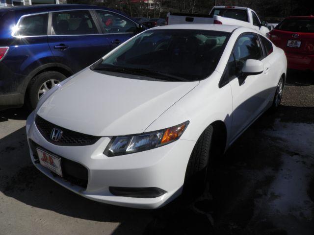 2012 WHITE Honda Civic LX Coupe 5-Speed MT (2HGFG3A57CH) with an 2.3L L4 engine, MAN transmission, located at 19521 New George's Creek Rd SW, Barton, MD, 21521, (301) 463-2404, 39.524323, -79.017906 - Photo#0