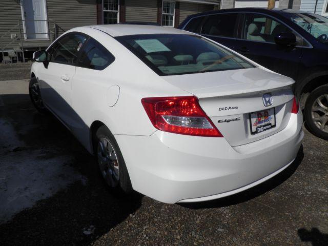 2012 WHITE Honda Civic LX Coupe 5-Speed MT (2HGFG3A57CH) with an 2.3L L4 engine, MAN transmission, located at 19521 New George's Creek Rd SW, Barton, MD, 21521, (301) 463-2404, 39.524323, -79.017906 - Photo#4