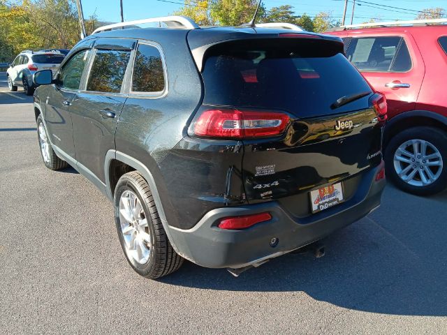 2014 BLACK Jeep Cherokee Limited 4WD (1C4PJMDS8EW) with an 3.2L V6 engine, AT transmission, located at 15520 McMullen Hwy SW, Belair, MD, 21502, (301) 729-3700, 39.581375, -78.846451 - Photo#4