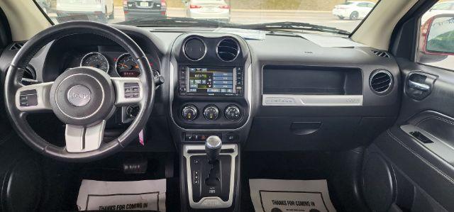 2016 MAROON /Leather Jeep Compass Latitude 4WD (1C4NJDEB9GD) with an 2.4l L4 engine, AT transmission, 0.000000, 0.000000 - Photo#6