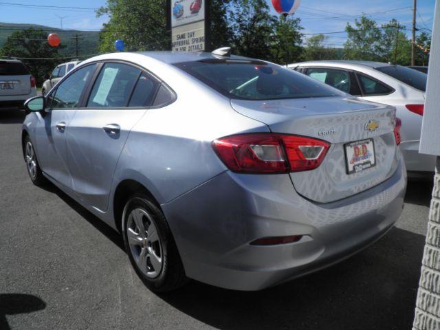 2018 SILVER Chevrolet Cruze LS Auto (1G1BC5SM8J7) with an 1.4L 4L engine, AT transmission, located at 15520 McMullen Hwy SW, Belair, MD, 21502, (301) 729-3700, 39.581375, -78.846451 - Photo#4