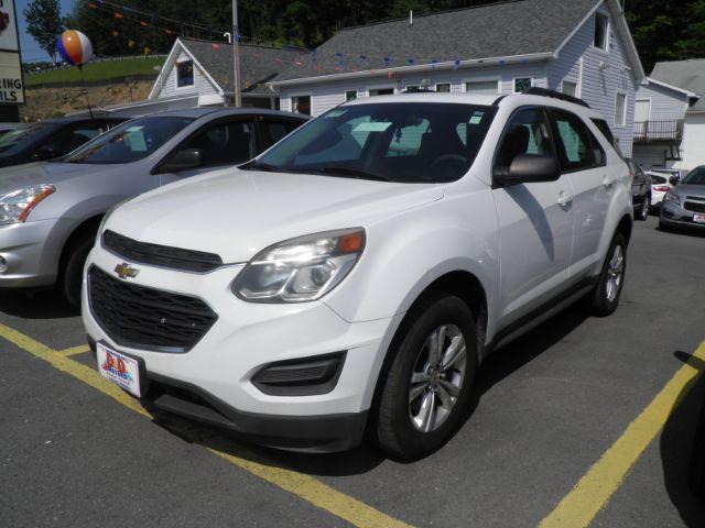 2016 WHITE Chevrolet Equinox LS (2GNFLEEK6G6) with an 2.4L L4 engine, AT transmission, located at 15520 McMullen Hwy SW, Belair, MD, 21502, (301) 729-3700, 39.581375, -78.846451 - Photo#0