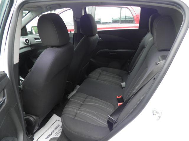 2015 White Chevrolet Sonic LT Auto 5-Door (1G1JC6SG0F4) with an 1.8L I4 engine, AT transmission, located at 15520 McMullen Hwy SW, Belair, MD, 21502, (301) 729-3700, 39.581375, -78.846451 - Photo#3