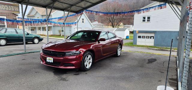 2021 Maroon /Black, premium leather Dodge Charger SXT (2C3CDXBG4MH) with an 3.6L V6 engine, AT transmission, 0.000000, 0.000000 - Photo#2