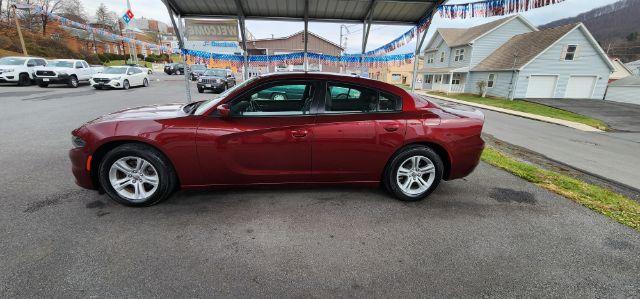 2021 Maroon /Black, premium leather Dodge Charger SXT (2C3CDXBG4MH) with an 3.6L V6 engine, AT transmission, 0.000000, 0.000000 - Photo#3