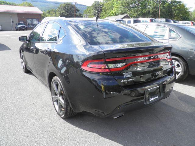2015 Black Dodge Dart GT (1C3CDFEB9FD) with an 2.4L I4 engine, AT transmission, located at 15520 McMullen Hwy SW, Belair, MD, 21502, (301) 729-3700, 39.581375, -78.846451 - Photo#4