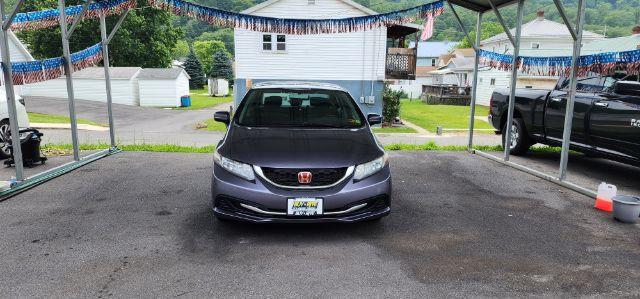 2015 GRAY /Black, cloth Honda Civic LX Sedan CVT (19XFB2F50FE) with an 1.8L L4 engine, CVT transmission, located at 19521 New George's Creek Rd SW, Barton, MD, 21521, (301) 463-2404, 39.524323, -79.017906 - Photo#1