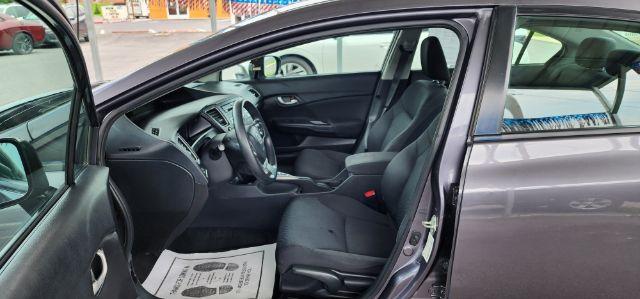 2015 GRAY /Black, cloth Honda Civic LX Sedan CVT (19XFB2F50FE) with an 1.8L L4 engine, CVT transmission, located at 19521 New George's Creek Rd SW, Barton, MD, 21521, (301) 463-2404, 39.524323, -79.017906 - Photo#4