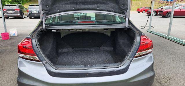 2015 GRAY /Black, cloth Honda Civic LX Sedan CVT (19XFB2F50FE) with an 1.8L L4 engine, CVT transmission, located at 19521 New George's Creek Rd SW, Barton, MD, 21521, (301) 463-2404, 39.524323, -79.017906 - Photo#10