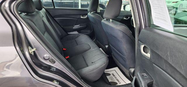 2015 GRAY /Black, cloth Honda Civic LX Sedan CVT (19XFB2F50FE) with an 1.8L L4 engine, CVT transmission, located at 19521 New George's Creek Rd SW, Barton, MD, 21521, (301) 463-2404, 39.524323, -79.017906 - Photo#13