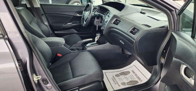 2015 GRAY /Black, cloth Honda Civic LX Sedan CVT (19XFB2F50FE) with an 1.8L L4 engine, CVT transmission, located at 19521 New George's Creek Rd SW, Barton, MD, 21521, (301) 463-2404, 39.524323, -79.017906 - Photo#14