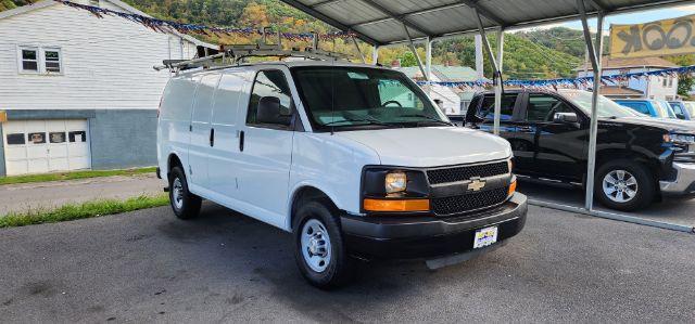 2015 White /Medium Pewter, premium cloth Chevrolet Express 2500 Base (1GCWGFCF5F1) with an 4.8L V8 engine, AT transmission, located at 15520 McMullen Hwy SW, Belair, MD, 21502, (301) 729-3700, 39.581375, -78.846451 - FOR A BETTER PRICE CALL PAUL AT 301-268-8150 - Photo#0