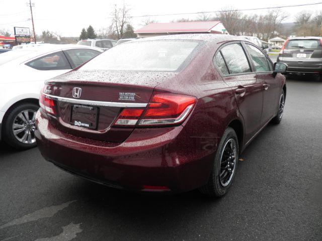 2015 Red Honda Civic LX (19XFB2F51FE) with an 1.8L I4 engine, AT transmission, located at 15520 McMullen Hwy SW, Belair, MD, 21502, (301) 729-3700, 39.581375, -78.846451 - Photo#3