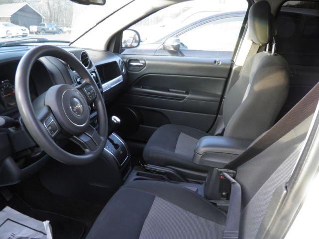 2016 White Jeep Compass Sport (1C4NJDBBXGD) with an 2.4L I4 engine, AT transmission, located at 15520 McMullen Hwy SW, Belair, MD, 21502, (301) 729-3700, 39.581375, -78.846451 - Photo#1