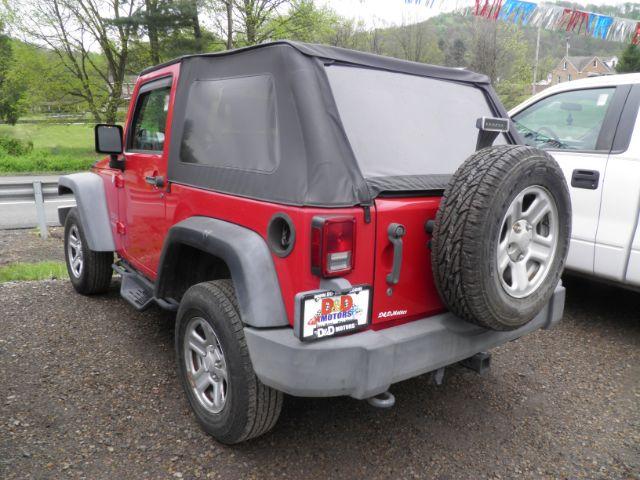 2010 RED Jeep Wrangler Sport (1J4AA2D17AL) with an 3.8 V6 engine, located at 19521 New George's Creek Rd SW, Barton, MD, 21521, (301) 463-2404, 39.524323, -79.017906 - Photo#3