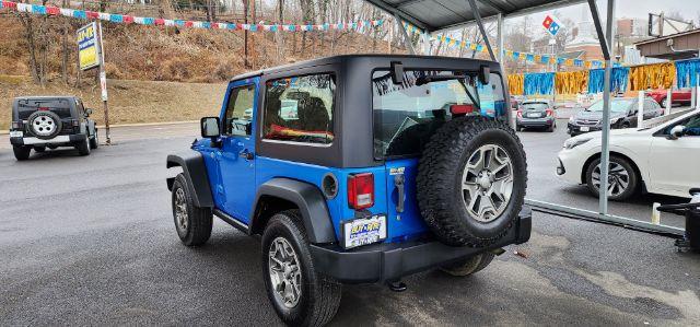 2015 BLUE /Black Jeep Wrangler Rubicon (1C4BJWCGXFL) with an 3.6L V6 engine, AT transmission, located at 15520 McMullen Hwy SW, Belair, MD, 21502, (301) 729-3700, 39.581375, -78.846451 - Photo#7