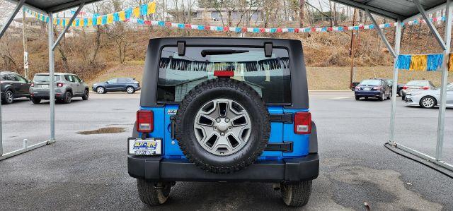 2015 BLUE /Black Jeep Wrangler Rubicon (1C4BJWCGXFL) with an 3.6L V6 engine, AT transmission, located at 15520 McMullen Hwy SW, Belair, MD, 21502, (301) 729-3700, 39.581375, -78.846451 - Photo#8