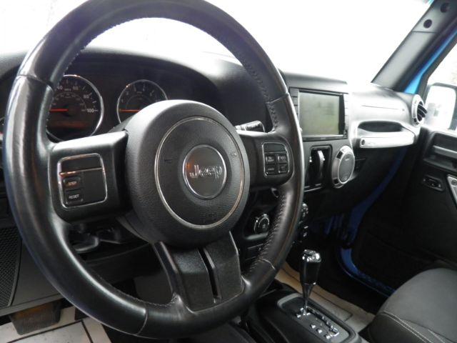 2015 BLUE /Black Jeep Wrangler Rubicon (1C4BJWCGXFL) with an 3.6L V6 engine, AT transmission, located at 15520 McMullen Hwy SW, Belair, MD, 21502, (301) 729-3700, 39.581375, -78.846451 - Photo#2