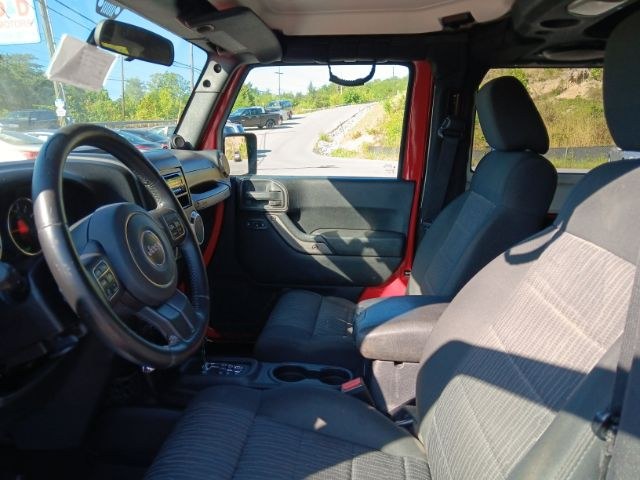 2012 RED Jeep Wrangler Sport (1C4AJWAG8CL) with an 3.6l V6 engine, AT transmission, located at 15520 McMullen Hwy SW, Belair, MD, 21502, (301) 729-3700, 39.581375, -78.846451 - Photo#1
