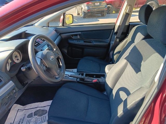 2013 RED Subaru Impreza 2.0i Premium (JF1GJAC6XDH) with an 2L H4 engine, CVT transmission, located at 15520 McMullen Hwy SW, Belair, MD, 21502, (301) 729-3700, 39.581375, -78.846451 - Photo#1